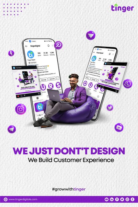 we just dont't design,we build customer experience  #socialmedia #marketing #socialmediamarketing #digitalmarketing #instagram #branding #business #marketingdigital #seo #design App Launch Ads, Digital Marketing Creative Post Design Ideas, Digital Marketing Post Design, Digital Marketing Creative Ads Post, Digital Marketing Creative Ads, Digital Marketing Agency Post Ideas, Digital Marketing Agency Social Media Posts, Inmobiliaria Ideas, Ux App Design