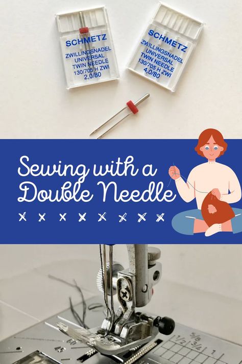 Sewing with a Double Needle or Twin Needle Twin Needle Sewing, Coverstitch Machine, Smarter Not Harder, Machine Sewing, Peek A Boo, Last Month, Sewing Stores, Sewing Clothes, Sewing Hacks