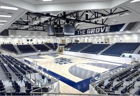 School Basketball Court, High School Campus, High School Gym, Basketball Arena, Football Pads, Texas High School, School Building Design, Texas Football, School Basketball