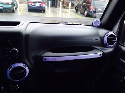 Jeep Interior, Purple Names, Jeep Interiors, French Lilac, Jeep Ideas, Jeep Wrangler Accessories, Girly Car Accessories, Wrangler Accessories, Girly Car