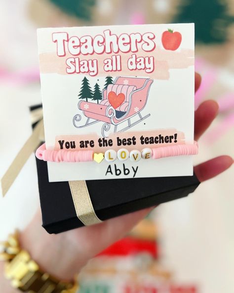 Classroom Keychains, Gold Love Bracelet, Teacher Christmas Gift, Slay All Day, Bracelet Love, Personalized Teacher Gifts, Personalized Acrylic, Love Bracelet, Teacher Christmas Gifts