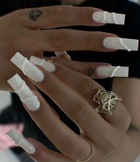 White Fall Nails, Pearl Chrome, Drip Nails, Colored Acrylic Nails, Girly Acrylic Nails, Long Acrylic Nails Coffin, Acrylic Nails Coffin Pink, Long Square Acrylic Nails, Unique Acrylic Nails