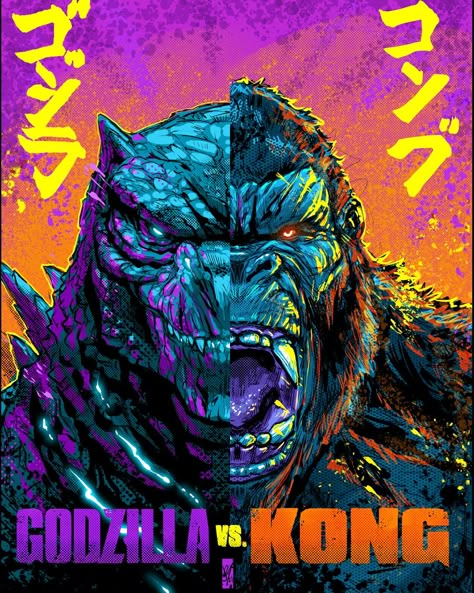 Godzilla X Kong, Godzilla Funny, Kong Godzilla, King Kong Vs Godzilla, Snk King Of Fighters, Kong Movie, Godzilla Vs Kong, Strange Beasts, Godzilla 2014