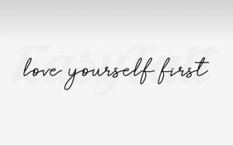 Live Yourself First Tattoo, Tatoo Lettering, Love Yourself First Tattoo, Tattoo Phrases, Mama Tattoos, Mama Tattoo, Butterfly Hand Tattoo, Tattoo Quote, Phrase Tattoos