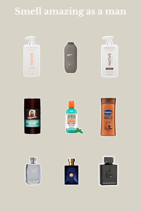 Discover the secrets to smelling irresistible! From choosing the right cologne to mastering personal hygiene, our expert tips will keep you fresh and confident. Click to explore the best grooming products and routines every man needs. #MensFragrance #GroomingTips #MensHygiene #SmellGood #MensStyle Mens Hygiene Essentials, Mens Body Care Products, Mens Shower Products, Mens Smell Good, Men Smell Good Routine, Men’s Hygiene Aesthetic, How To Smell Good Men, Body Care Men, Men Shower Routine