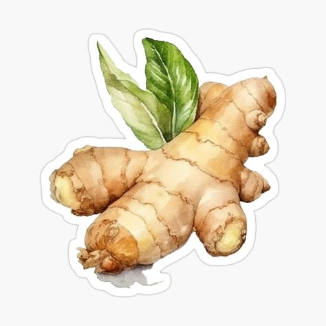 Ginger Illustration, Ginger Aesthetic, Cute Ginger, Aesthetic Sticker, Nutrition And Dietetics, Sticker Cute, Bullet Journals, Animated Cartoons, Illustration Artists