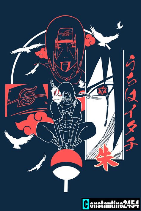 Itachi Shirt Design, Tishert Design Anime, Anime Print Design, Naruto Tshirt Print Design, Anime Tshirt Design Ideas Naruto, Itachi Tshirt Design, Naruto Tshirt Designs, Naruto Graphic Design, Anime Design Graphic