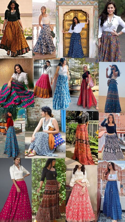 Long Skirt Crop Top, Rajasthani Outfit, Jaipur Outfit, Outfit Long Skirt, Long Skirt Outfit, Long Skirt And Top, Skirt Crop Top, Stylish Kurtis, Kurtis Design