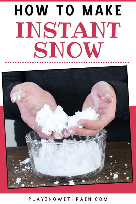 Transform your home into a winter wonderland any time of the year with this simple and fun DIY Instant Snow activity for kids! Perfect for a sensory play day, this easy guide will show you how to make magical, fluffy snow in minutes using just a couple of common household items.  ✨ #DIYSnow #KidsActivities #SensoryPlay #InstantSnow #FunWithKids How To Make Artificial Snow, How To Make Instant Snow, Make Snow For Kids, Artificial Snow Diy, Home Made Snow, Snow Day Activities For Kids, Snow Making Machine, Snow Activity, Snow Day Activities