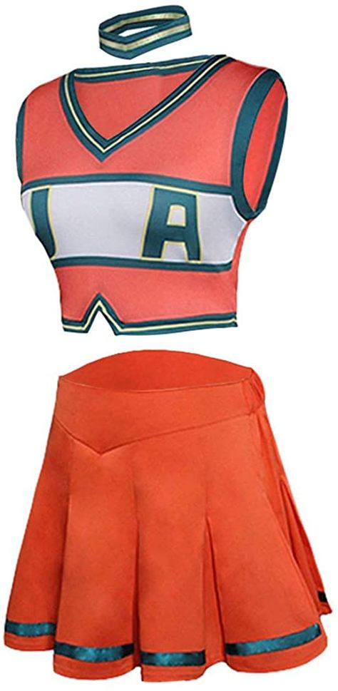 Cheerleading Dress, Uraraka Cosplay, Cheer Costumes, Asui Tsuyu, My Hero Academia Costume, Cheerleader Costume, Cheerleading Uniforms, Cheer Outfits, Cheerleading Outfits