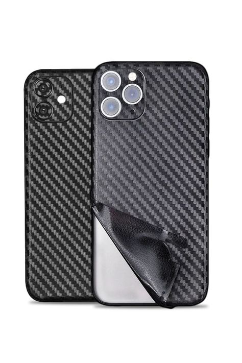 iPhone 12, 12 Mini, 12 Pro & 12 Pro Max Black Carbon Fiber Full Back Skin Sticker Vinyl Wrap Carbon Fiber Vinyl, Apple Wallpaper Iphone, Phone Stickers, Max Black, Iphone Design, Phone Skins, Phone Design, Apple Wallpaper, Vinyl Wrap