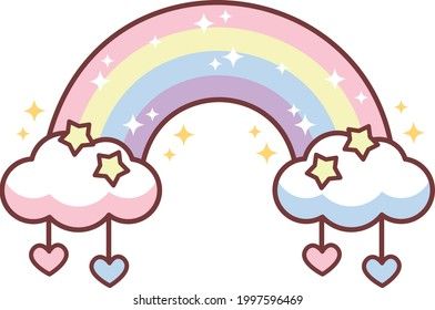 Cute Drawings Rainbow, Rainbow Cartoon Images, Rainbow Cute Drawing, Rainbow Doodle Art, How To Draw Rainbow, Cute Stars Drawing, Cute Rainbow Drawings, Drawing Of Rainbow, Shooting Star Drawing