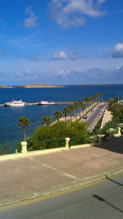 Bugibba, Malta looking out to St Paul's Island. This is where St Paul is believed to have been shipwrecked Acts 27:27-28:5 Malta Bugibba, Gozo Island, Malta Valletta, Port Area, Malta Gozo, Malta Travel, Malta Island, Beautiful Places On Earth, Incredible Places