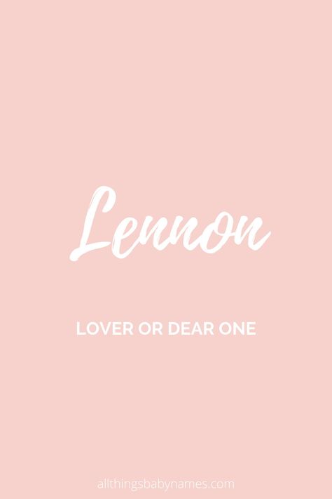 Lennon Name Meaning, Lennon Name, Baby Shopping List, Summer Names, Name In Cursive, Male Names, Baby Name Meaning, Modern Baby Names, Kids Goals