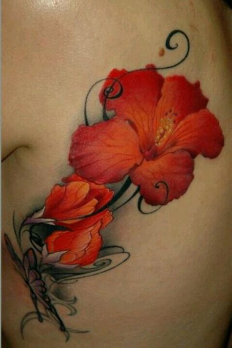 21 Hibiscus tattoo Hibiscus Tattoos, Best 3d Tattoos, Flower Tattoo On Ribs, Hawaiian Flower Tattoos, Hibiscus Flower Tattoos, Hibiscus Tattoo, Kunst Tattoos, Hawaiian Tattoo, Skeleton Hand Tattoo