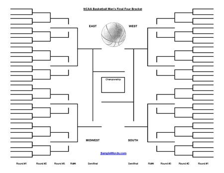 Free NCAA March Madness Men's Basketball Office Pool Bracket. Basketball Office, Bracket Template, Ncaa Bracket, Welcome To My Classroom, Tournament Bracket, Basketball Bracket, March Madness Bracket, Office Pool, Graduation Certificate Template