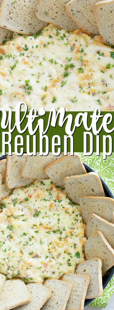 Ultimate Reuben Dip with deli corned beef | Foodtastic Mom Bread Dips, Classic Reuben Sandwich, Reuben Sandwich Classic, Reuben Dip, Dips Recipes, Beef Dip, Mom Recipes, Reuben Sandwich, Food Appetizers