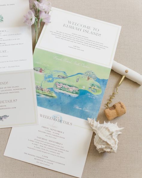 Caroline and Sam’s tri-fold detail card was the ultimate guide to their Kiawah Island wedding! 📜🌴 With everything from weekend itineraries and a gorgeous watercolor map to local tips and a sweet note from the couple, their guests were all set for an unforgettable celebration.📍💌 ⠀⠀⠀⠀⠀⠀⠀⠀⠀ Photography: @wyethaugustine ⠀⠀⠀⠀⠀⠀⠀⠀⠀ #OlivePaper #WeddingStationery #CharlotteStationery #CLTWeddings #QueenCityBride #WeddingPaper #StationeryDesigns #CharlotteBrides #WeddingDetails #CharlotteWeddings #Cu... Kiawah Island Wedding, Watercolor Wedding Map, Celebration Photography, Map Wedding, Kiawah Island, Wedding Map, Watercolor Map, Wildflower Seeds, Sweet Notes