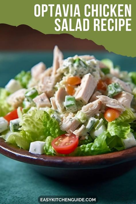 Diet Similar To Optavia, Optavia Grilled Chicken Salad, Optavia Chicken Salad Recipe, Optavia Rotisserie Chicken Recipes, Optavia Canned Chicken Recipes, Lean And Green Chicken Salad, Optavia Salad Recipes, Optavia Chicken Salad, Optavia Salad