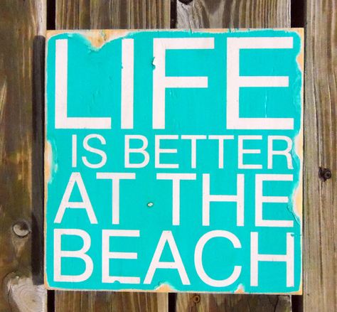 Beach life I Love The Beach, Typography Wall Art, Endless Summer, True Story, My Happy Place, Beach Decor, A Sign, Beach Life, Great Quotes