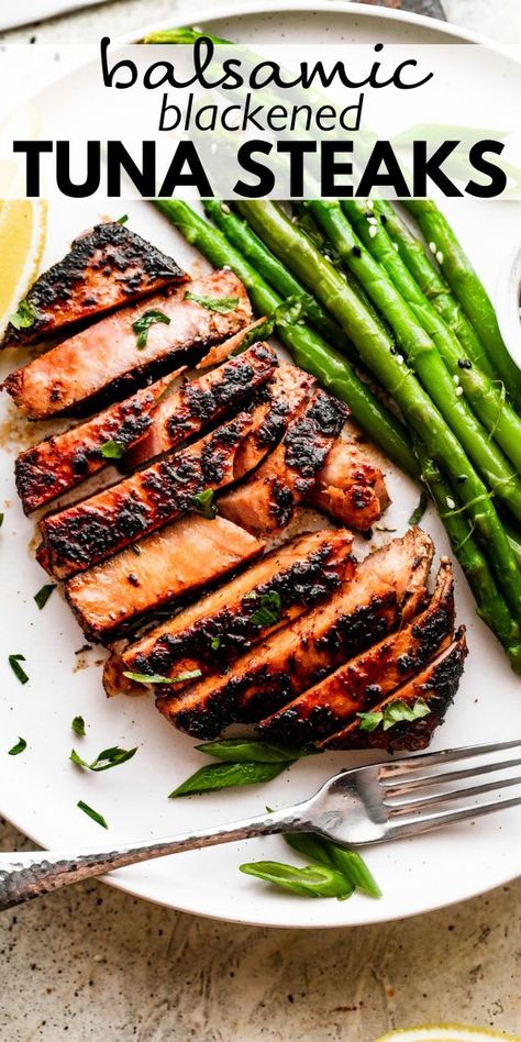 Tuna Steak Dinner Ideas, Steak Recipes For Dinner, Tuna Steak Dinner, Grilled Tuna Steaks Recipes, Steak Dinner Ideas, Seared Tuna Steaks, Tuna Dinners, Grilled Tuna Steaks, Tuna Steak Recipes