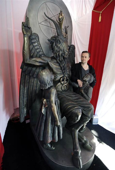 Lucien Greaves, Baphomet Statue, The Satanic Temple, Satanic Temple, Occult Art, After School, The Rise, Dark Art, Dark Fantasy