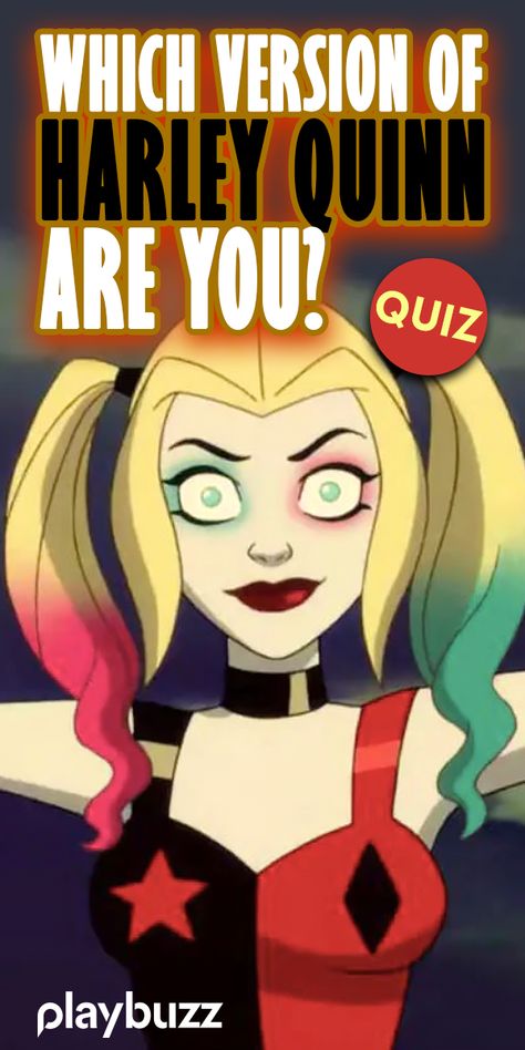 There are 4 versions of Harley Quinn, which one best suits your personality? Take this quiz to find out! *** #PlaybuzzQuiz Movies Quiz Personality Quiz Superheroes Comic Book DC Universe The Joker Batman Margot Robbie Birds of Prey Marvel MCU Playbuzz Quiz Birds Of Prey Margot Robbie, Dc Universe Wallpapers, Poison Ivy X Harley Quinn Fanart, Harley Quinn Pfp Cartoon, Harley Quinn X Batman, Dc Villains Female, Harley Quinn Pumpkin, Harley Quinn Aesthetic Wallpaper, Batman X Harley Quinn