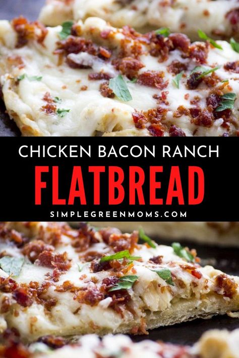 Chicken Bacon Flatbread, Chicken Bacon Ranch Flatbread, Bacon Flatbread, Chicken Flatbread Recipes, Flatbread Pizza Recipe, Chicken Flatbread Pizza, Chicken Bacon Ranch Pizza, Flatbread Pizza Recipes, Easy Flatbread