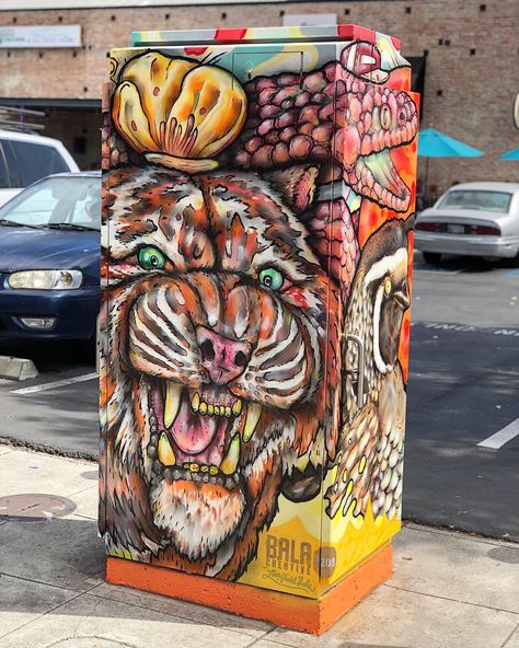 Mural Artist, Sonoma County, Trash Can, San Francisco, Mural, Wood