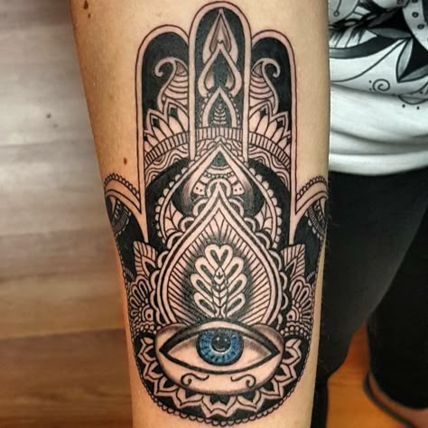 Hasma Tattoo Men, Hamsa Tattoo Men, Hand Tattoo Cover Up, Hamsa Tattoo Design, Hamsa Hand Tattoo, Bicep Tattoo Men, Small Wave Tattoo, Hamsa Tattoo, Ancient Tattoo