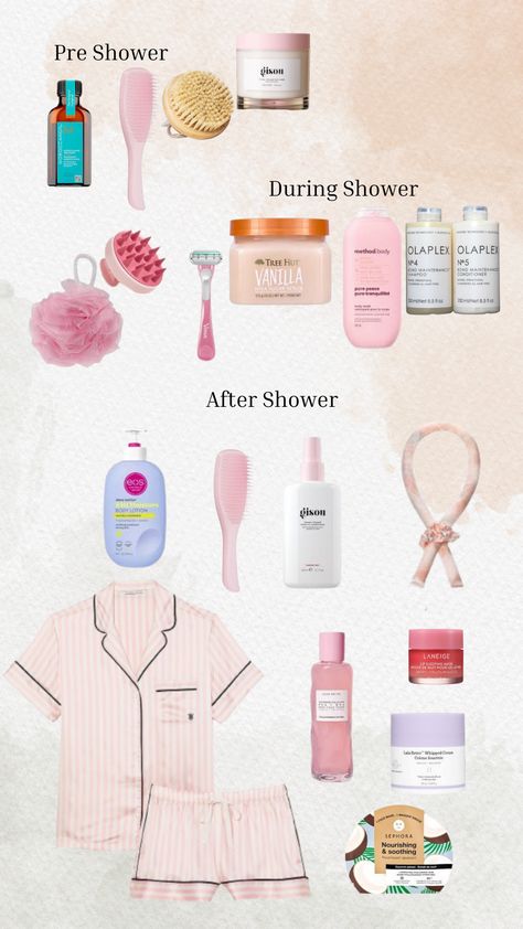 everything shower routine inspo !! Including  Pre shower, During shower, and After shower routine. Shower Night Routine, Shower And Skincare Routine, That Girl Everything Shower Routine, Sick Shower Routine, Shower Aesthetic Routine, What To Do After Showering, Before And After Shower Routine, Shower Routine For Teens, Pre Shower Workout