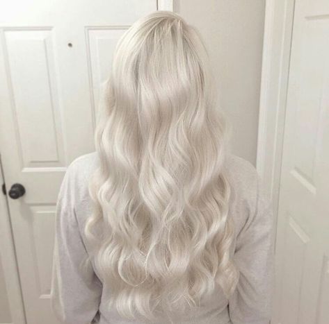 Long White Hair, Icy Blonde Hair, White Blonde Hair, Icy Blonde, Platinum Hair, White Blonde, Platinum Blonde Hair, Hair Inspo Color, Grunge Hair