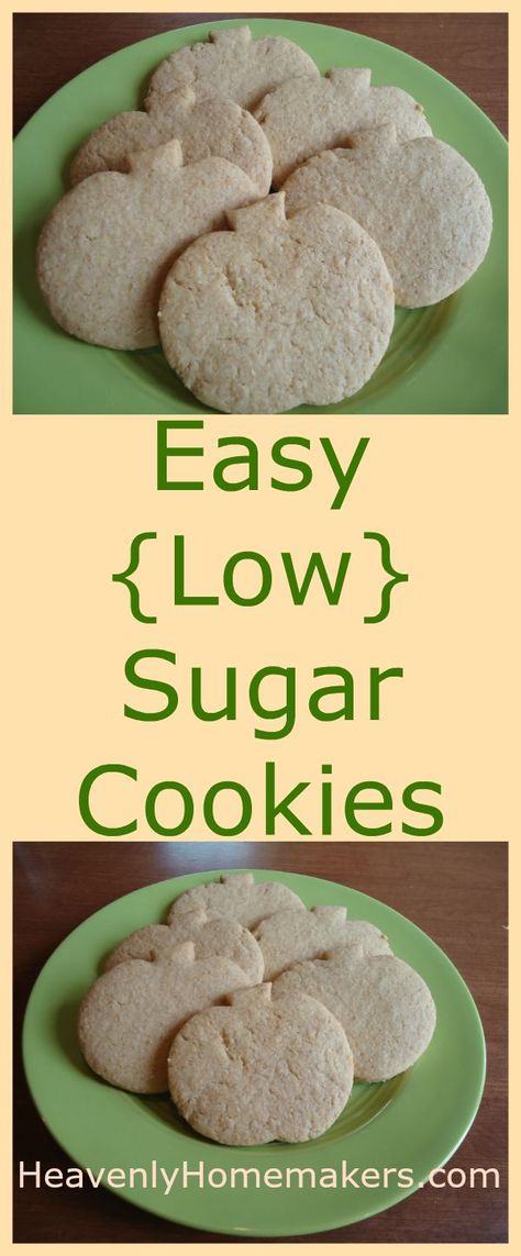 No one can tell the sugar in these cookies has been cut way down. They are super delicious as is. And they are whole wheat too! I Am Weird, Low Sugar Cookies, Healthy Sugar Cookies, Low Carb Protein Bars, Sugar Cookie Recipe Easy, Cookies Healthy, Sugar Cookie Recipe, Easy Sugar Cookies, Low Sugar Recipes