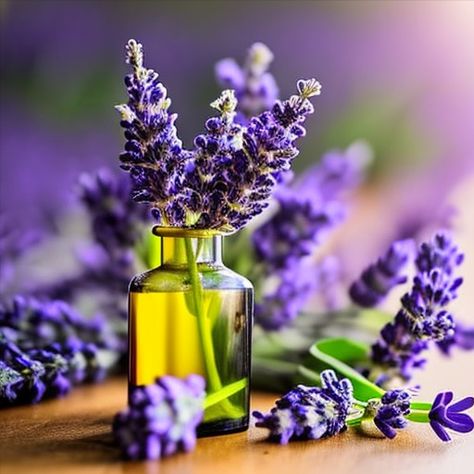 Aromatherapy Aesthetic Photography, Lavender Hair Oil, Lavender Cosmetic, Lavender Oil For Skin, Floral Essential Oils, Lavender Bouquet, Hair Oil Serum, Natural Hair Oils, Lavender Tea