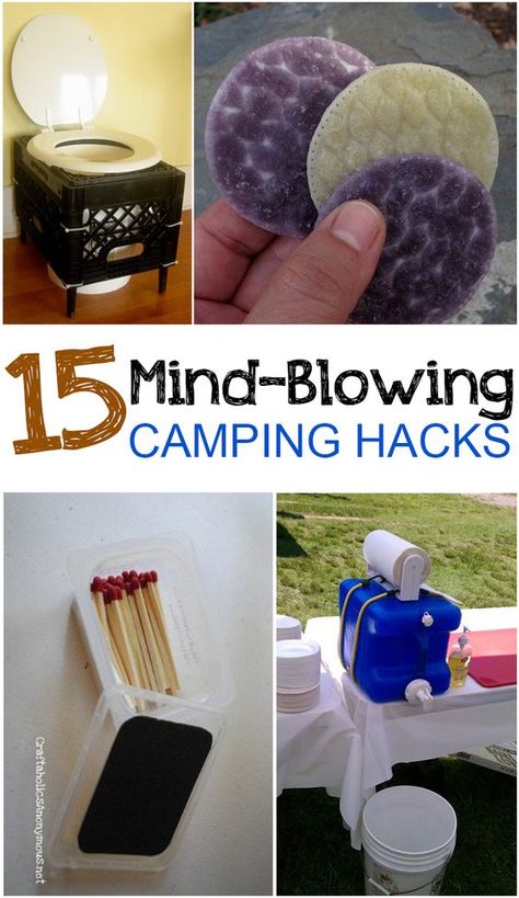 15 Mind-Blowing Camping Hacks- Creative Ways to make your camping trip EASY! Camping Hacks Food, Camping Desserts, Camping Diy, Camping Hacks Diy, Camping List, Camping Places, Family Camping Trip, Easy Camping, Diy Camping