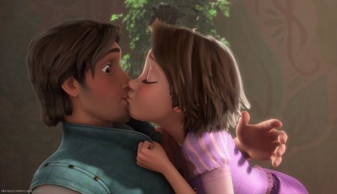 Repunzel Tangled Flynn Rider, Tangled Flynn, Rapunzel Movie, Disney Kiss, Rapunzel And Flynn, Rapunzel And Eugene, Flynn Rider, Princess Rapunzel, Tangled Rapunzel