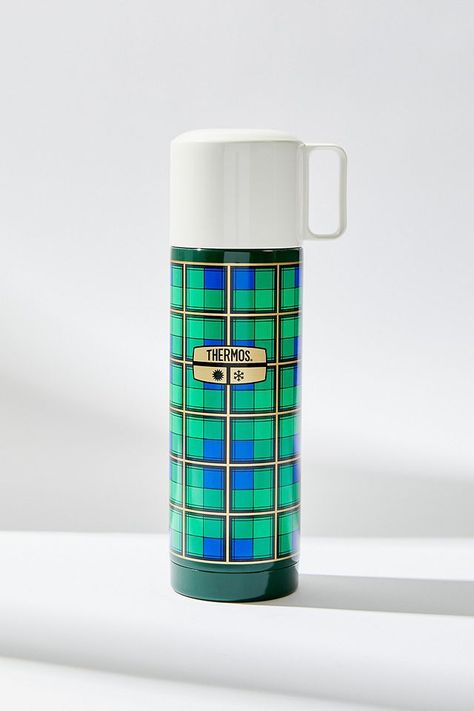 Thermos Green Tartan The Revival Flask Flask Design, Home Bar Accessories, Thermos Flask, Green Tartan, Bar Accessories, Paul Smith, Kitchen Bar, Home Bar, Hand Washing