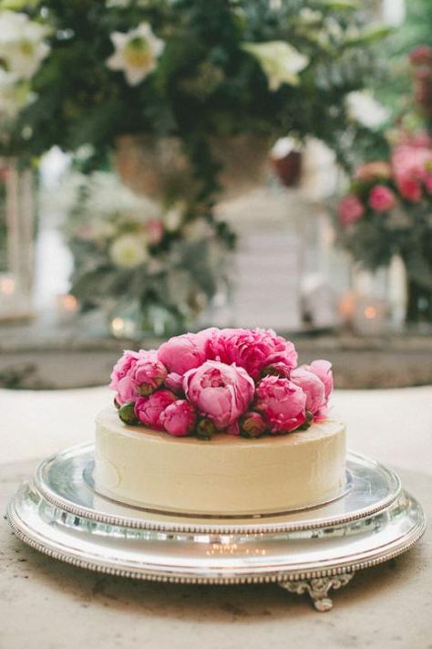 pretty cake Cakes Pink, Wedding Cheesecake, Dessert Oreo, Single Tier Cake, Single Layer Cakes, Wedding Style Inspiration, Gateaux Cake, Wedding Dessert, Cupcake Cake