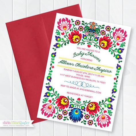 Mexican Bridal Shower Invitation Fiesta Wedding Invitation Fiesta Invite, Fiesta Baby Shower Invitations, Mexican Invitations, Invitations Quinceanera, Mexican Bridal Showers, Fiesta Birthday Invitations, Mexican Baby Shower, Mexican Babies, Invitation Examples