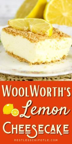 Woolworth Cake, Woolworth Recipes, Vintage Dessert Recipes, Cheese Dessert Recipes, Woolworth Cheesecake Recipe, Cheesecake Deserts, Woolworth Cheesecake, Lemon Curd Dessert, Vintage Desserts