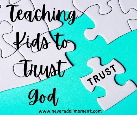 Object Lesson Trusting God, Trust In The Lord Craft, Trusting God Craft, Trust Activities For Kids, Youth Bible Lessons, Toddler Sunday School, Youth Bible Study, I Need God, Bible Object Lessons