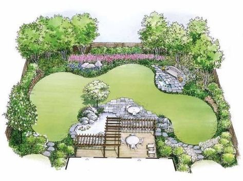 Backyard Sketch Design, Ground Grid Ideas, Utah Front Yard Landscaping, Suburban Backyard Landscaping, 2023 Plans, Backyard Landscapes, Mass Planting, Flower Borders, Backyard Design Layout