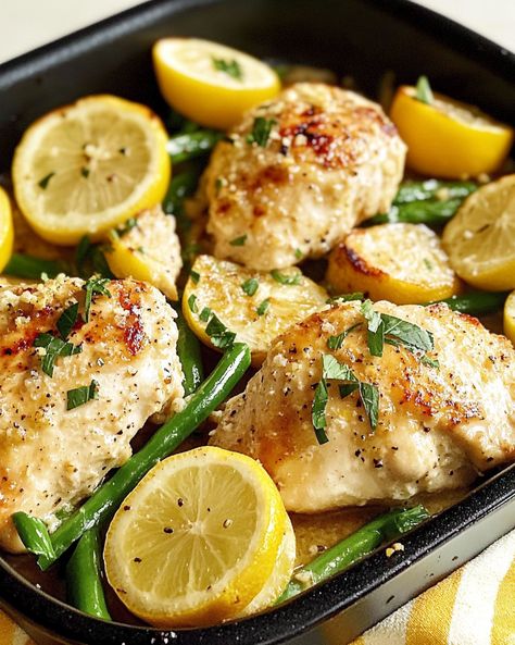 Lemon Garlic Parmesan Chicken - Luna Recipe Lemon Parmesan Crusted Chicken, Garlic Parmesean Chicken, Lemon Garlic Parmesan Chicken, Baked Lemon Chicken Breast, Lemon Garlic Chicken Thighs, Lemon Chicken Thighs, Chicken Delight, Baked Lemon Chicken, Packed Meals