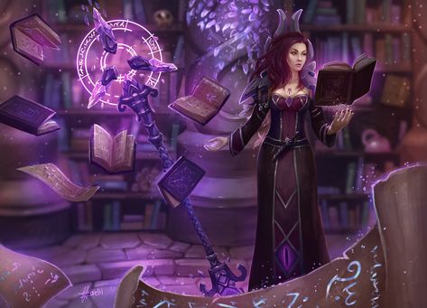 ArtStation - Arcane Mage, Zaelii Art Wow Mage, Arcane Mage, Kraken Monster, World Of Warcraft Characters, Lilies Drawing, Warcraft Characters, Warcraft Art, Fantasy Stuff, Blizzard Hearthstone