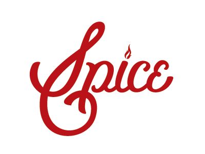 Spice typography logo by Jenna Bresnahan 7 Spice, Hand Drawn Type, Types Of Lettering, Single Words, Vintage Typography, Three Words, Logo Fonts, Classic Logo, Typography Fonts