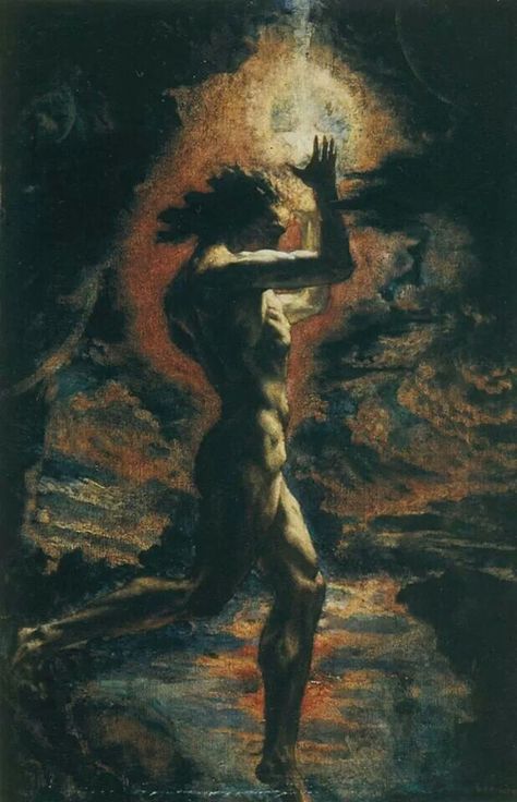 Jean Delville. Prometheus Prometheus Painting, Jean Delville, Arte Peculiar, Rennaissance Art, Esoteric Art, Cthulhu Mythos, Greek Mythology Art, 다크 판타지, Mythology Art