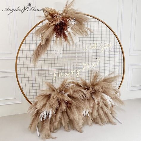 Just found this amazing item on AliExpress. Check it out! $47.90 35％ Off | New Artificial Pampas Grass Gold Pufan Leaf Plant Arrangement Arch Hang Flower Row Wedding Backdrop Reed Mist Grass Floor Floral Pampas Grass Wedding Arch, Wedding Arch Decor, Flower Runner, Pampas Grass Wedding, Event Layout, Arch Decor, Dried Plants, Grass Wedding, Arch Decoration Wedding