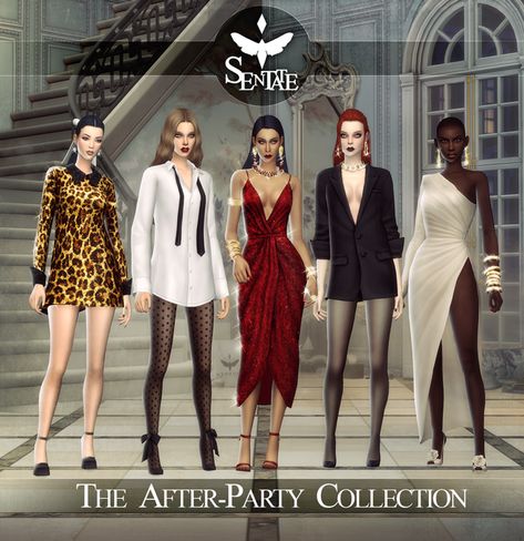 The After Party Collection | Patreon The Sims 4 Sentate Collection, Sims 4 Senate Cc, Sims 4 Party Dress Maxis Match, Sims 4 Cc Party Patreon, Sims 4 Cc Clothes Dresses Party, Sims 4 Sentate Cc, Sims 4 Cc Collection Patreon, Sims 4 Cc Sentate, Sims 4 Cc Collection Clothes