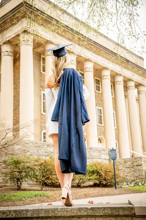 Penn State graduation idea - looking back Psu Graduation Pictures, Penn State Graduation Pictures, Penn State Graduation, Uni Graduation, Graduation Dress High School, Graduation Dresses Long, Graduation Dress College, Graduation Pic, College Dress