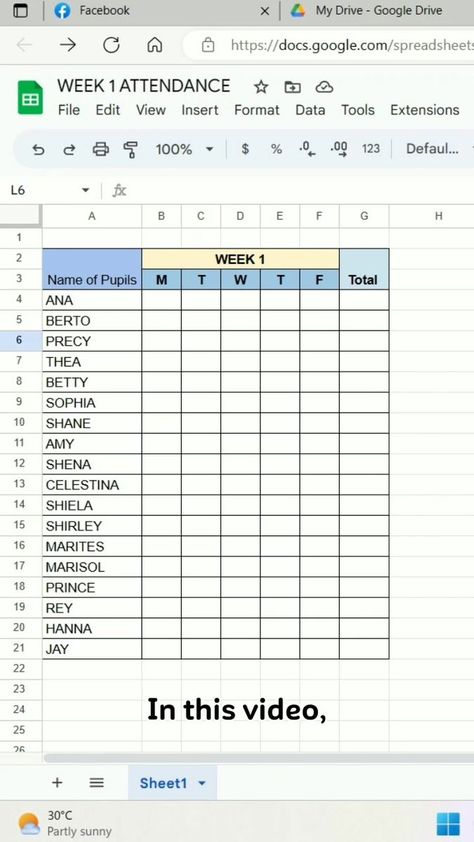 Modern way to monitor learners' attendance using Google sheet #teacher #tutorial #facebookreels #fbreels #Excel #GoogleSheets | Jacquelyn Coro | Google Sheets, Google Drive, Software, Computer, Clip Art, Education, Art